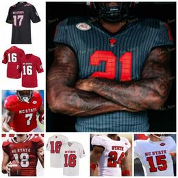 NC State Caroline du Nord Wolfpack NCAA College Football Jersey 16 Bailey Hockman 12 Jacoby Brissett 9 Bradley Chubb 81 Torry Holt