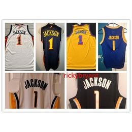 NC01 Collège Basketball Jersey State Indiana Stephen 1 Jackson Throwback Jersey Cousue de broderie sur mesure S-5XL de grande taille