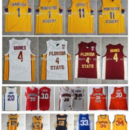 NC01 Ja Morant Murray State Racers College Basketball Jerseys Montverde Academy Cade Cunningham Scottie Barnes Steph Curry Davidson Len Bias