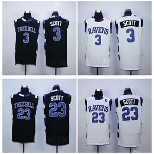 NC01 Qualité supérieure 1 3 La version cinématographique de One Tree Hill Lucas Scott 23 Maillot Nathan Scott Maillots de basket-ball universitaires à double couture Taille S-XXL