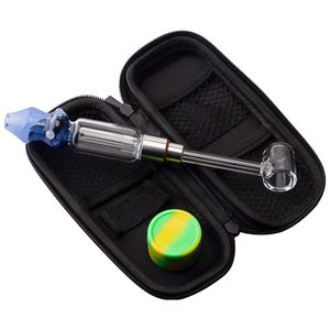 CSYC NC024 Verre Bong Smoking Pipe Sac Sac 510 Nail banger quartz Nail 45/90 degrés Dabber Tool Silicon Bross Zipper colore