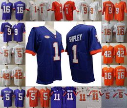 NCAA 1 Will Shipley Clemson Tigers Maillot de football universitaire cousu 2 Maillot Cade Klubnik 11 Maillot Simmons 5 d.j. uiagalelei 4 Watson 13 Renfrow 16 Trevor Lawrence