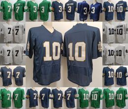 NCAA 10 Sam Hartman Notre Dame College Football Jerseys 7 Audric Estime 3 Joe Montana todos los bordados cosidos Tamaño para hombre S-3XL
