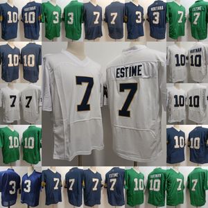 NCAA 10 Sam Hartman Notre Dame College Football Jerseys 7 Audric Estime 3 Joe Montana tous cousus broderie pour hommes