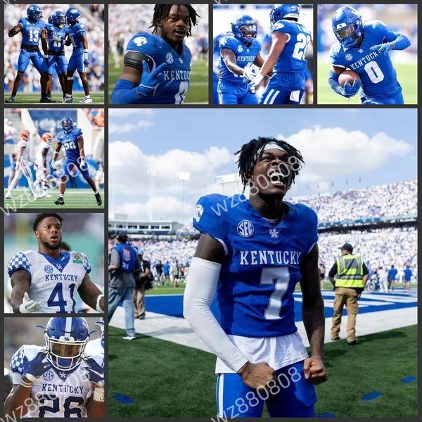 NCAA 2023 Kentucky Wildcats Fútbol Keeshawn Silver Barion Brown Ben Christman Jager Burton Trevin Wallace Darrion Henry-Young Tyreese Fearbry Josh Allen Porter