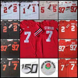 Maillot de football NCAA 32 TreVeyon Henderson 11 Jaxon Smith-Njigba Dwayne Haskins Jr 7 CJ Stroud 2 Chris Olave