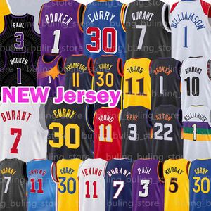 Phoenix Suns Brooklyn Nets Golden State Warriors Devin 1 Booker Jersey Chris 3 Paul Kevin Trae 11 Jeune Durant Antetokounmpo Basketball Deandball Giannis Ayton Curry Harden Irving