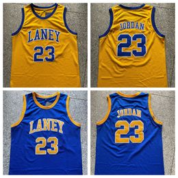 NCAA Basketball 23 Michael College Jersey Laney Bucs High School Jerseys tous cousus