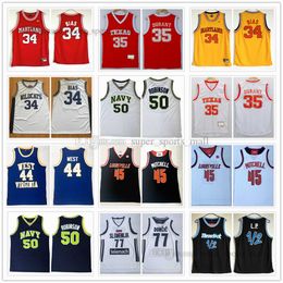 NCAA Basketball Jerseys 34 Charles Barkley Kevin Garnett Len Bias Kevin 35 Durant Jerry 44 West Donovan 45 Mitchell David 50 Robinson Luka 77 Tim Doncic Jersey