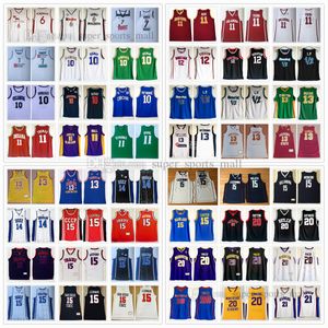 Camisetas de baloncesto de la NCAA Towns Robertson Hardaway Jr Ingram Rose Antetokounmpo Harden Chamberlain Ingram Sabonis Anthony Cousins Okafor Leonard Walker Jersey