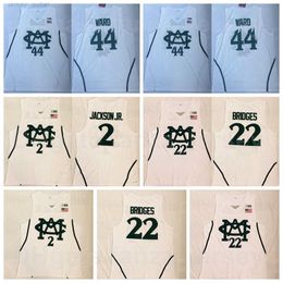 NCAA Basketball State College 44 Emma Ward Jerseys 22 mijl Bridges 2 Jaren Jackson Jr University Witte team Kleur gestikt puur katoenen shirt Ademend