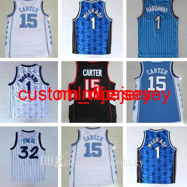 NCAA mejor calidad College North Carolina Men Jerseys Carter Jersey Tracy 1 McGrady Jerseys Penny 1 Hardaway Vince 15 Carter Shirt