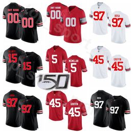 Ncaa Big Ten Ohio State Buckeyes Football College 15 Ezekiel Elliott Jersey 97 Joey Bosa 45 Archie Griffin Raekwon Illan Orlando Pace