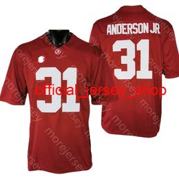 Maillot de football NCAA College Alabama Crimson Tide Will Anderson Jr. Rouge Taille S-3XL Toutes les broderies cousues