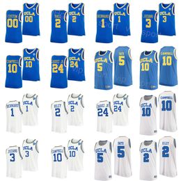 NCAA College Basketball UCLA Bruins 3 Johnny Juzang Jersey University 24 Jaime Jaquez Jr 1 Jules Bernard 10 Tyger Campbell 2 Cody Riley 5 Chris Smith Pour les fans de sport