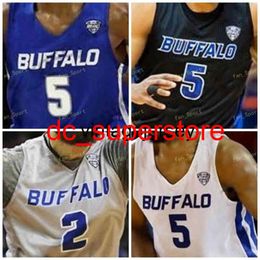 NCAA College Buffalo Basketbal Jersey 1 Montell McRae 2 Jeremy Harris 2 Antwain Johnson 3 Jayvon Graves Custom Steek