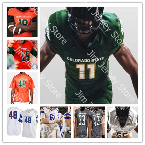 NCAA College Colorado State Football Jerseys Clay Millen Brayden Fowler-Nicolosi Ajon Vivens Tory Horton Jack Howell Ty McCullouch Melquan Stovall David Bailey 4xl