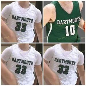 NCAA College Dartmouth Big Green Basketball Jersey 20 Ben Swett 21 aaryn Rai 22 Garrison Wade 23 Chris Knight 33 Adrease Jackson Custom