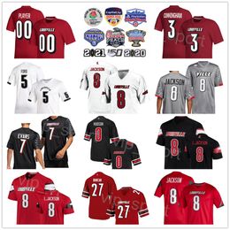 NCAA College Football University 8 Lamar Jackson Jersey 0 Tyler Hudson 5 Marshon Ford 27 Kenderick Duncan 3 Malik Cunningham 7 Tiyon E para fanáticos del deporte Transpirable