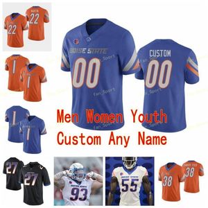 NCAA College Jerseys Boise State Broncos 1 Cedrick Wilson Jr. 10 Chase Cord 11 Kellen Moore 16 John Hightower Custom Football Stitched