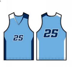 Basketbal Jersey Heren Shirts Zwart Wit Blauw Sport Shirt CH20230712