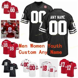 NCAA College Jerseys Nebraska Cornhuskers 37 Wyatt Mazour 38 Brody Belt 43 Connor Ruth 24 Cooper Jewett 86 Jack Stoll Football personnalisé cousu