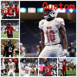 NCAA College Jerseys Northern Illinois Huskies 41 Ronald Anderson 44 Corey Lersts 48 Michael Cerniglia 57 RayShawn Gay Custom Football Stitched