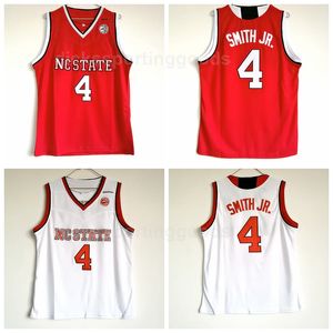 NCAA College mannen basketbal 4 Dennis Smith JR. Jersey University NC State Wolfpack Jerseys Team Red Away White Gratis verzending