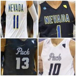 NCAA College Nevada Wolf Pack Basketball Jersey 15 Trey Porter 20 David Cunningham 21 Brown 22 Johnson 23 Jalen Townsell Cosido personalizado