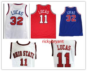 College Ohio State Buckeyes Basketbal Jersey Jerry Lucas Throwback Jerseys Custom Made gestikt Retro Jersey Borduurwerk Elke naam Nummer Grootte S-5XL