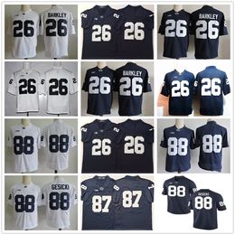 Maillots de football NCAA College Penn State Nittany Lions 26 Saquon Barkley 88 Mike Gesicki 87 Dae'lun Darien Jersey