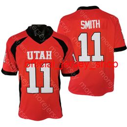 Maillot de football NCAA College Utah Utes Alex Smith rouge taille S-3XL broderie entièrement cousue