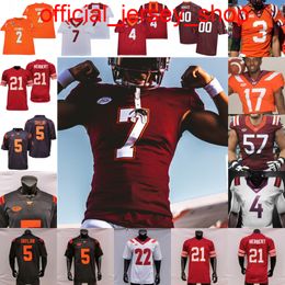 NCAA College Virginia Tech Hokies Football Jersey Michael Vick Tre Turner Braxton Burmeister Holston Raheem BlackSear Tyjuan Garbutt Amare