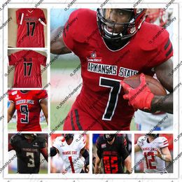 Ncaa CollegeState Red Woes Ark Maillots de football James Blackman Johnnie Lang Brian Snead Mayer