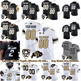 NCAA Colorado Buffaloes College Football Maillots Shedeur Sanders Évêque Thomas Chazz Wallace Taijh Alston J.J. Hawkins Sav'ell Smalls Arden Walker LaVonta Bentley