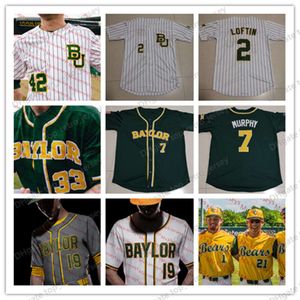 NCAA Custom Baylor Bears Baseball Jersey 21 Richard Cunningham 24 Jimmy Winston 15 Kyle Hill 2 Nick Loftin 14 Josh Bissonette 1 Cole Haring Chase Wehsener Ryan Leckich