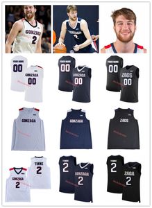 NCAA Custom Gonzaga Bulldogs Stitched College Basketball Jersey Andrew Nembhard Nolan Hickman Drew Timme Anton Watson Martynas Arlauskas Rasir Bolton