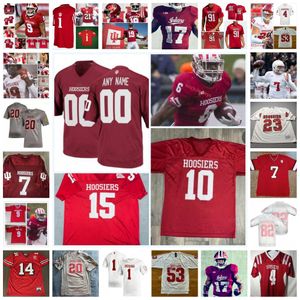 NCAA Custom Indiana Hoosiers gestikt college voetbal jersey 9 Michael Penix Jr. 5 JUWAN BURGESS 3 Tiawan Mullen Beau Robbins Rashawn Williams Reese Taylor Jerseys