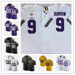 NCAA Custom LSU Tigers Gestikte Voetbal Jersey 22 Clyde Edwards-Helaire 1 Eric Reid 7 Bert Jones 20 Billy Cannon 21 Jerry Stovall 80 Jarvis Landry # 58 Chinese Bandits