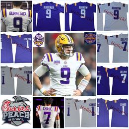 NCAA Custom LSU Tigers Jersey de fútbol cosido 75 Anthony Bradford 57 Chasen Hines 14 Max Johnson 8 Malik Nabers 23 Micah Baskerville 2 Dwight McGlothern 2 Koy Moore