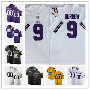 NCAA Custom LSU Tigers Maillot de football cousu 22 Clyde Edwards-Helaire 1 Eric Reid 7 Bert Jones 20 Billy Cannon 21 Jerry Stovall 80 Jarvis Landry # 58 Bandits chinois
