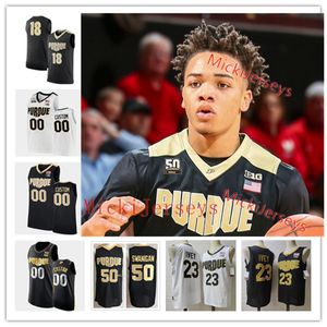 NCAA Custom Purdue Boilermakers College Basketbal Jersey 11 Jesaja Thompson 4 Trey Kaufman-Renn 55 Sasha Stefanovic 5 Brandon Newman 25 Ethan Morton 23 Jaden Ivey