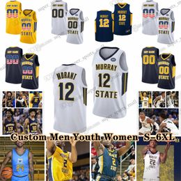 NCAA Custom S-6XL Murray State Racers Baloncesto universitario 10 Tevin Brown Jerseys 23 Nick Ellington 24 JaCobi Wood 12 Ja Morant Rob Perry Brian Moore Jr. Applewhite