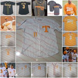 NCAA Custom Tennessee Vrijwilligers Baseball Jersey 36 Tsjaad Dallas 29 Blade Tidwell 11 Will Heflin 32 Sean Hunley 16 Camden Sewell 35 Kirby Connell 46 Redmond Walsh