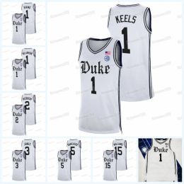 NCAA Duke Blue Devils 2021-22 Maillot de basket-ball limité Kyrie Irving Jayson Tatum Trevor Keels Grant Hill Jeremy Roach AJ Griffin Mark Willi