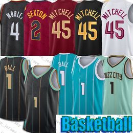 1 LaMelo Ball Donovan 45 Mitchell Jersey Baloncesto Collin Evan Sexton Mobley Jerseys Gordon 20 Hayward City 2022 Camisetas del 75 aniversario