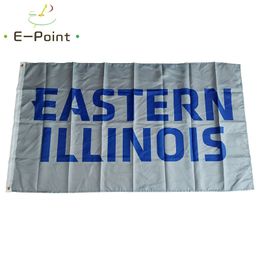 NCAA Eastern Illinois Panthers Drapeau 3 * 5 pieds (90 cm * 150 cm) Drapeau en polyester Décoration de bannière volant drapeau de jardin de maison Cadeaux de fête