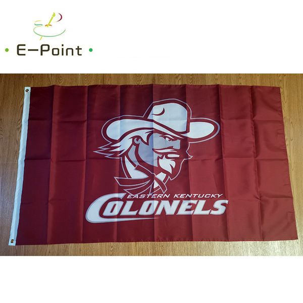 Eastern Kentucky Colonels polyester Drapeau 3ft * 5ft (150cm * 90cm) Drapeau Bannière décoration volant maison jardin extérieur cadeaux