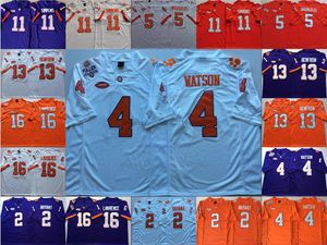 NCAA Etienne Jr. Clemson Tigers Maillots de football universitaire cousus 2 Maillot Klubnik 11 Maillot Simmons 5 Uiagalelei 4 Watson 13 Renfrow 16 Trevor Lawrence