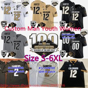 NCAA Football onthuld 1924-2023 100e verjaardag nieuwe legende Colorado Buffaloes 12 Travis Hunter Jersey Stitch Patch 12 Pac Jerseys Custom S-6XL Heren dames jeugd kinderen